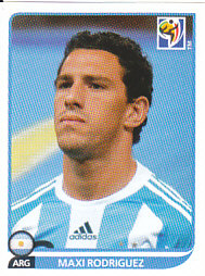 Maxi Rodriguez Argentina samolepka Panini World Cup 2010 #117